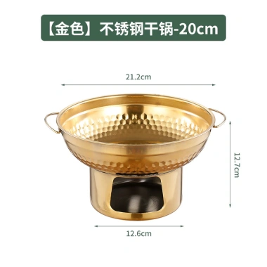 Bếp cồn mini, nồi lẩu một người mạ vàng Nấu Tom Yum Thái, 230.000đ hot trend rẻ