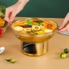 Bếp cồn mini, nồi lẩu một người mạ vàng Nấu Tom Yum Thái, 230.000đ hot trend rẻ 9