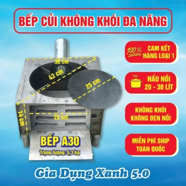 Bếp Củi Không Khói Thông Minh Không Đen Nồi Giá 175.000, Tiết Kiệm Năng Lượng, An Toàn Cho Gia Đình 2