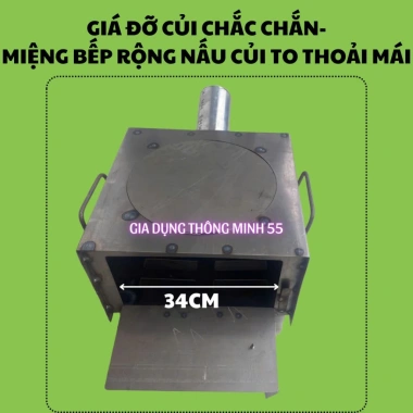Bếp Củi Thông Minh Không Khói 150L Tiết Kiệm Củi - Nấu Nồi, Luộc Bánh Chưng, Giá 368.000đ 5