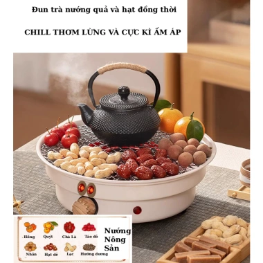 Bếp Điện Đa Năng Mini Đun Trà sữa, Nướng hạt nhanh – Thanh lịch, an toàn, bảo hành 5 năm – Giá 345.000₫