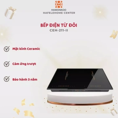 Bếp Điện Đôi 2 Từ HAWONKOO CEH-211-II - Mặt Kính Chịu Nhiệt Cao Cấp, Giá Ưu Đãi 12.990.000 VND