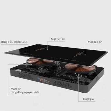 Bếp Điện Đôi 2 Từ HAWONKOO CEH-211-II - Mặt Kính Chịu Nhiệt Cao Cấp, Giá Ưu Đãi 12.990.000 VND