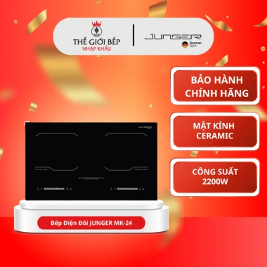 Bếp điện đôi JUNGER MK-24 4.200W - Thiết kế gọn gàng, tối ưu không gian, giá ưu đãi 11.995.000₫