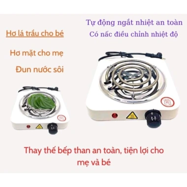 Bếp điện hơ lá trầu 1.000W cho mẹ và bé - Công suất mạnh, giá ưu đãi 94.900₫