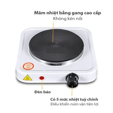Bếp Điện Mini 1.000W Không Kén Nồi - Freeship, Pha Cafe, Trà, Nấu Nước, Hơ Lá Trầu - Giá chỉ 115k