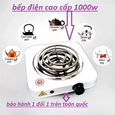 Bếp Điện Mini 1.000W Không Kén Nồi - Freeship, Pha Cafe, Trà, Nấu Nước, Hơ Lá Trầu - Giá chỉ 115k 10 Bếp Điện Mini 1.000W Không Kén Nồi - Freeship, Pha Cafe, Trà, Nấu Nước, Hơ Lá Trầu - Giá chỉ 115k 10