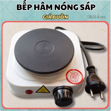 Bếp điện mini 500W hâm nóng sáp làm nến 10cm - Đa năng pha trà cà phê, giá ưu đãi 168.400 VND