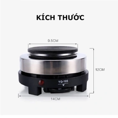Bếp điện mini 500W không kén nồi - Đun sáp, pha cafe moka pot, trà, đa năng 149.000 VND