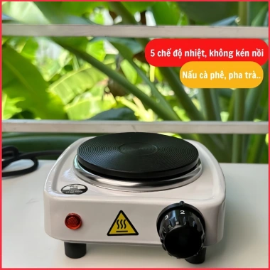 Bếp điện mini 500W SOPMEDIA - Pha trà, cà phê, đun nồi chịu nhiệt dưới 10cm, giá chỉ 141.000đ 7 Bếp điện mini 500W SOPMEDIA - Pha trà, cà phê, đun nồi chịu nhiệt dưới 10cm, giá chỉ 141.000đ 7