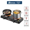 Bếp điện mini đa năng DORON 3.000W 5 mức nhiệt - Nóng nhanh, giữ nhiệt lâu, BH 6 tháng - Giá chỉ 238.000₫