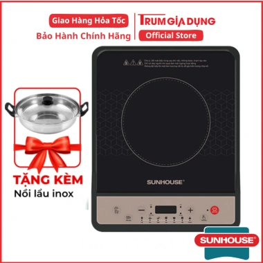 Bếp điện Sunhouse SHD6.160/SHD6.161 - Giá 755k, tặng nồi lẩu đa năng, công suất mạnh 2
