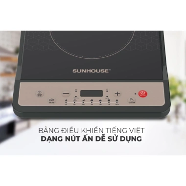 Bếp điện Sunhouse SHD6.160/SHD6.161 - Giá 755k, tặng nồi lẩu đa năng, công suất mạnh 4