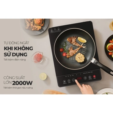 Bếp điện Sunhouse SHD6.160/SHD6.161 - Giá 755k, tặng nồi lẩu đa năng, công suất mạnh 9