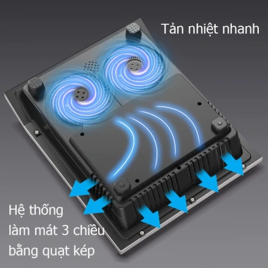 Bếp Điện Từ 3.500W Mặt Lõm - Công Suất Lớn, Tiết Kiệm, An Toàn, Giá Ưu Đãi 557k