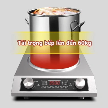 Bếp Điện Từ 3.500W Mặt Lõm - Công Suất Lớn Tiết Kiệm Điện, Siêu Bền, Hẹn Giờ Tắt, Giá 499k
