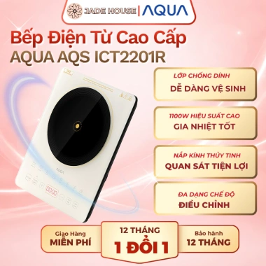 Bếp điện từ AQUA ICT2.201R 22 mức nhiệt, hẹn giờ, kính cường lực 6 lớp - giảm 24% còn 958.750₫