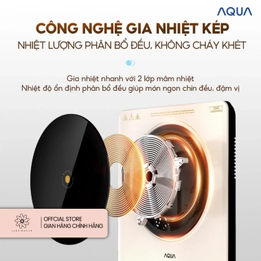 Bếp điện từ AQUA ICT2.201R 22 mức nhiệt, hẹn giờ, kính cường lực 6 lớp - giảm 24% còn 958.750₫ 6 Bếp điện từ AQUA ICT2.201R 22 mức nhiệt, hẹn giờ, kính cường lực 6 lớp - giảm 24% còn 958.750₫ 6