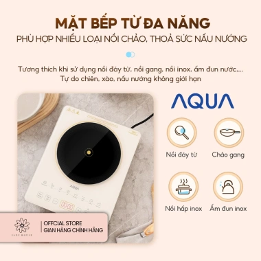 Bếp điện từ AQUA ICT2.201R 22 mức nhiệt, hẹn giờ, kính cường lực 6 lớp - giảm 24% còn 958.750₫