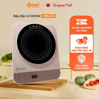 Bếp điện từ cảm ứng 2.000W COMET CM5.466 Giá chỉ 709.000 khuyến mại hấp dẫn