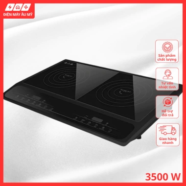 Bếp Điện Từ Đôi Michelino 3.500W nhập khẩu Đức - Giá chỉ 3.6 triệu, tiết kiệm năng lượng