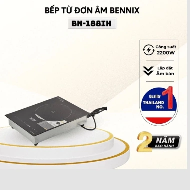 Bếp điện từ đơn lắp âm bàn BENNIX 2.200W mẫu mới - Bo viềm, giá 1,380,000₫ 5 Bếp điện từ đơn lắp âm bàn BENNIX 2.200W mẫu mới - Bo viềm, giá 1,380,000₫ 5
