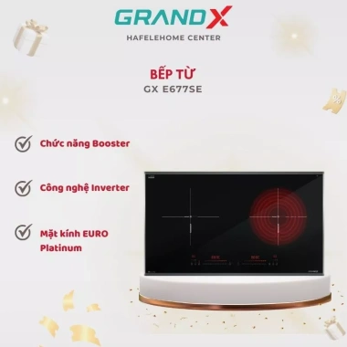 Bếp điện từ GrandX GX E677SE - Âm cao cấp, cảm ứng thông minh, giảm giá tới 22%