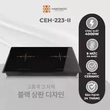 Bếp đôi 1 từ 1 hồng ngoại Hawonkoo CEH-223-IF – Nấu nhanh, tiết kiệm điện, giá 8,990,000₫ 9 Bếp đôi 1 từ 1 hồng ngoại Hawonkoo CEH-223-IF – Nấu nhanh, tiết kiệm điện, giá 8,990,000₫ 9