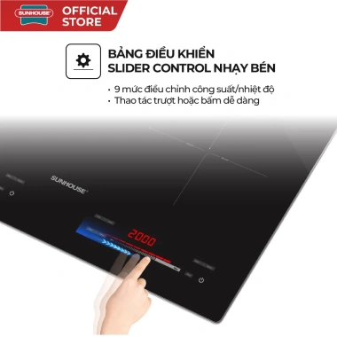 Bếp đôi điện từ Sunhouse SHB81.032-EC - Bảo hành 3 năm, Giá ưu đãi 3.885.000 VND 4