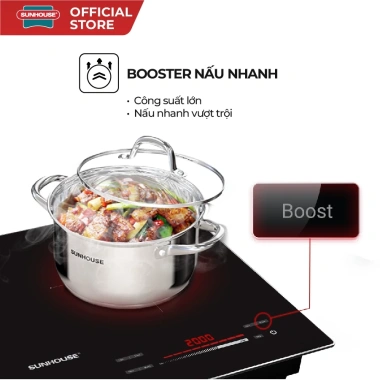 Bếp đôi điện từ Sunhouse SHB81.032-EC - Bảo hành 3 năm, Giá ưu đãi 3.885.000 VND 6