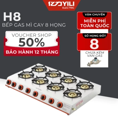 Bếp Ga 4/6/8 Lò Nấu Mì Cay, Bánh Xèo, Cơm Tấm - Bảo Hành 12 Tháng - Giá 700.000₫