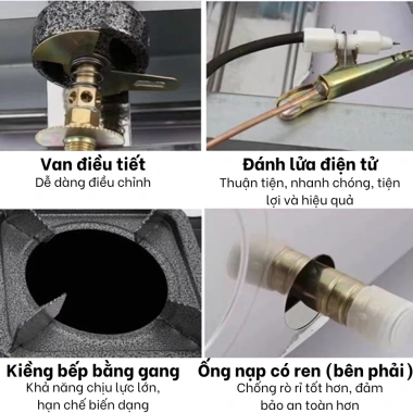 Bếp Ga 4/6/8 Lò Nấu Mì Cay, Bánh Xèo, Cơm Tấm - Bảo Hành 12 Tháng - Giá 700.000₫ 9
