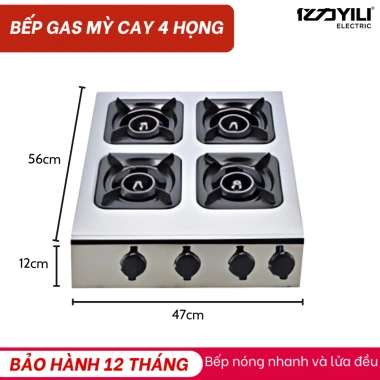 Bếp Ga 4/6/8 Lò Nấu Mì Cay, Bánh Xèo, Cơm Tấm - Bảo Hành 12 Tháng - Giá 700.000₫ 10