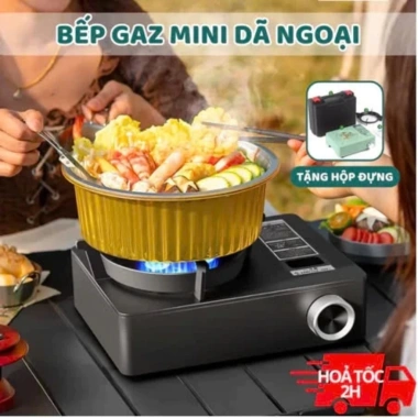 Bếp Ga Mini 3 Đầu Đốt Dã Ngoại - Hỏa Lực Lớn, Dễ Cầm, Chất Liệu Cao Cấp, Giá 180.000 VND