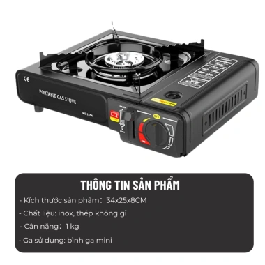 Bếp Ga Mini 3 Đầu Đốt Dã Ngoại - Hỏa Lực Lớn, Dễ Cầm, Chất Liệu Cao Cấp, Giá 180.000 VND 10 Bếp Ga Mini 3 Đầu Đốt Dã Ngoại - Hỏa Lực Lớn, Dễ Cầm, Chất Liệu Cao Cấp, Giá 180.000 VND 10