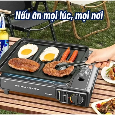 Bếp ga mini du lịch thép không gỉ chịu nhiệt cao - Giá ưu đãi 149.000₫