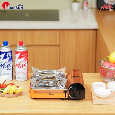 Bếp Ga Mini MS-808 2.200W 2 Vòng Lửa Nhôm Nhẹ Inox Chống Rỉ Bảo Hành 1 Năm 599k 2