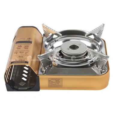 Bếp Ga Mini MS-808 2.200W 2 Vòng Lửa Nhôm Nhẹ Inox Chống Rỉ Bảo Hành 1 Năm 599k 6