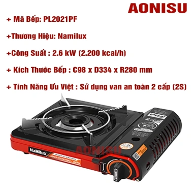 Bếp Ga Mini NAILUX AONISU 2 Cấp Độ Nhật Bản - Đơn Chống Nổ, Giá 315.000₫ 8