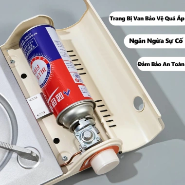 Bếp Ga Mini Siêu Mỏng Tiết Kiệm Gas Nhỏ Gọn, Dễ Mang Theo, An Toàn, Giá 459.000₫