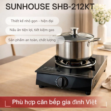 Bếp Ga Sunhouse SHB212KT Đơn, Chính Hãng, Bảo Hành 12 Tháng, Giá 429.000₫ 4 Bếp Ga Sunhouse SHB212KT Đơn, Chính Hãng, Bảo Hành 12 Tháng, Giá 429.000₫ 4