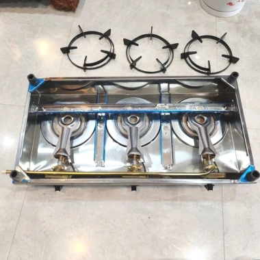 Bếp gas 3 lò ngắn gọn, nấu mỳ cay nhanh, nồi nhỏ tiện lợi – Giá 750.000 VND 7