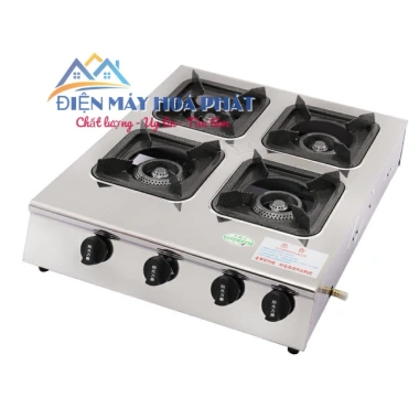 Bếp gas 4 họng 4 cửa – Nấu mỳ cay, cơm niêu nhanh, chỉ 900.000 VND