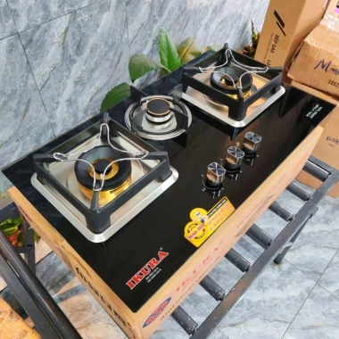 Bếp gas âm dương IKURA IV-Tk680 3 vùng nấu, lửa to cao cấp, hàng Thái - 3,6tr 7