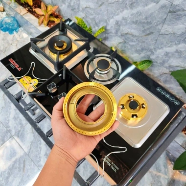 Bếp gas âm dương IKURA IV-Tk680 3 vùng nấu, lửa to cao cấp, hàng Thái - 3,6tr 8