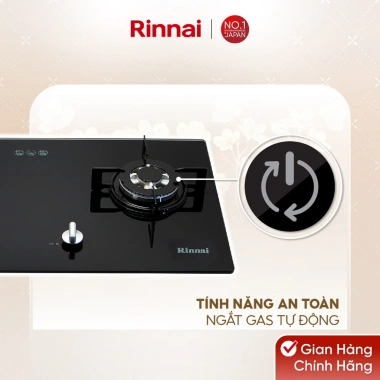 Bếp gas âm Rinnai RVB-212BG mặt kính kiềng men - Giá ưu đãi 3.913.140₫