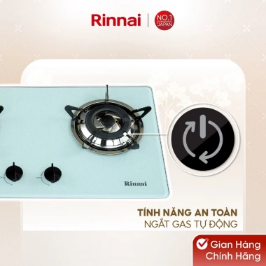 Bếp gas âm Rinnai RVB-2WGN mặt kính, kiềng men - Giá ưu đãi 4,473,700₫ 5