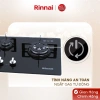 Bếp gas âm Rinnai RVB-312BG - Mặt kính sang trọng, kiềng men bền, giảm giá 5