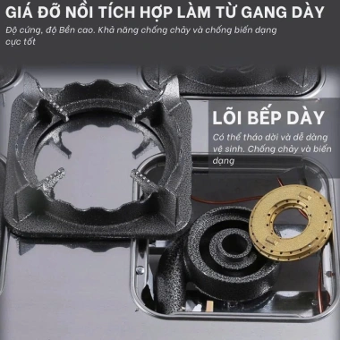 Bếp Gas Công Nghiệp Inox 304 Khè Đôi 2-6 Đầu Đốt cho Nhà Hàng, Quán Ăn – 1.05 Triệu, BH 12 Tháng 2