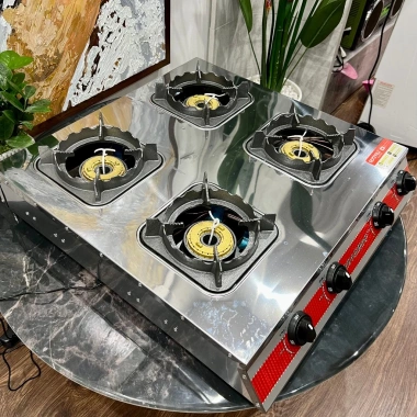 Bếp Gas Công Nghiệp Inox 304 Khè Đôi 2-6 Đầu Đốt cho Nhà Hàng, Quán Ăn – 1.05 Triệu, BH 12 Tháng 6
